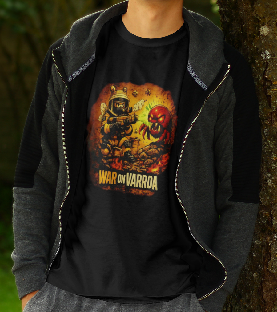 War On Varroa Beekeeper Tactical Combat Against Varroa Mite T-Shirt