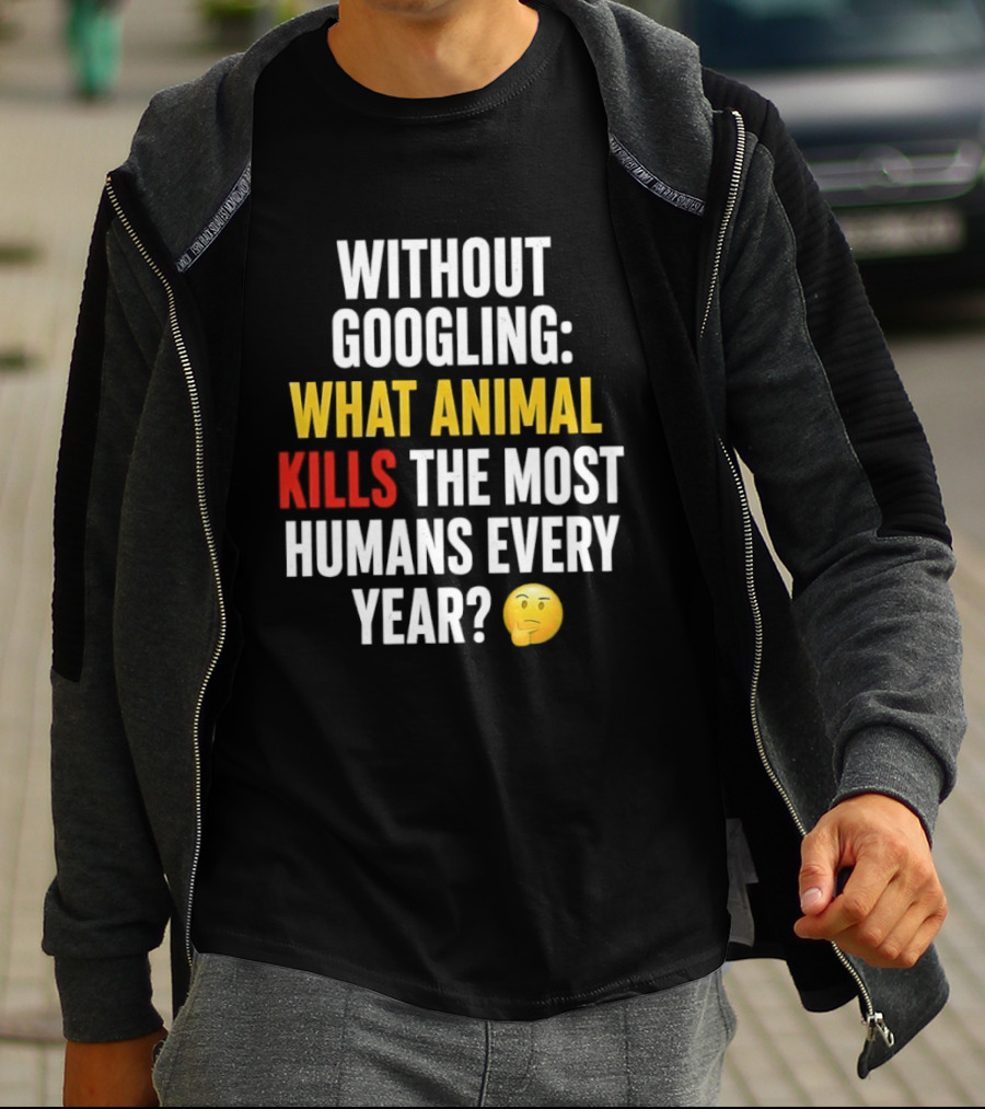 Without Googling What Animal Kills The Most Humans Every Year Emoji Challenge T-Shirt