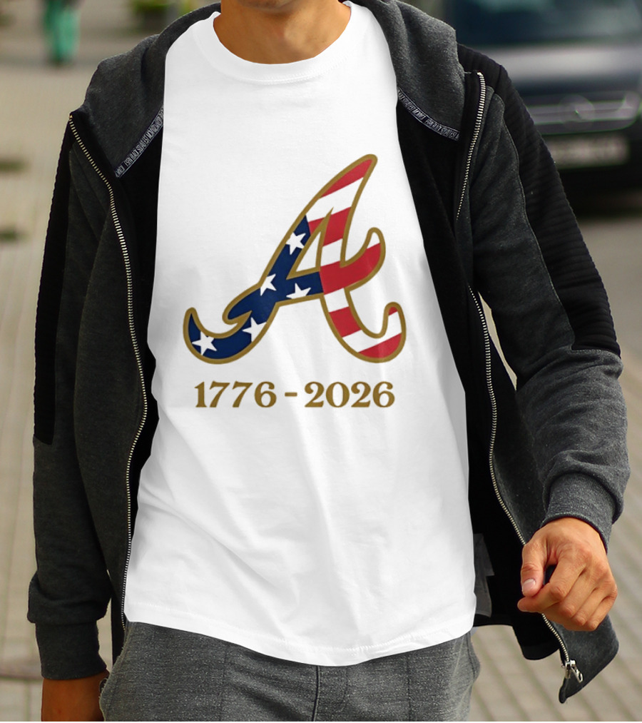 Atlanta Braves 1776 2026 250th Fourth Of July Celebration T-Shirt