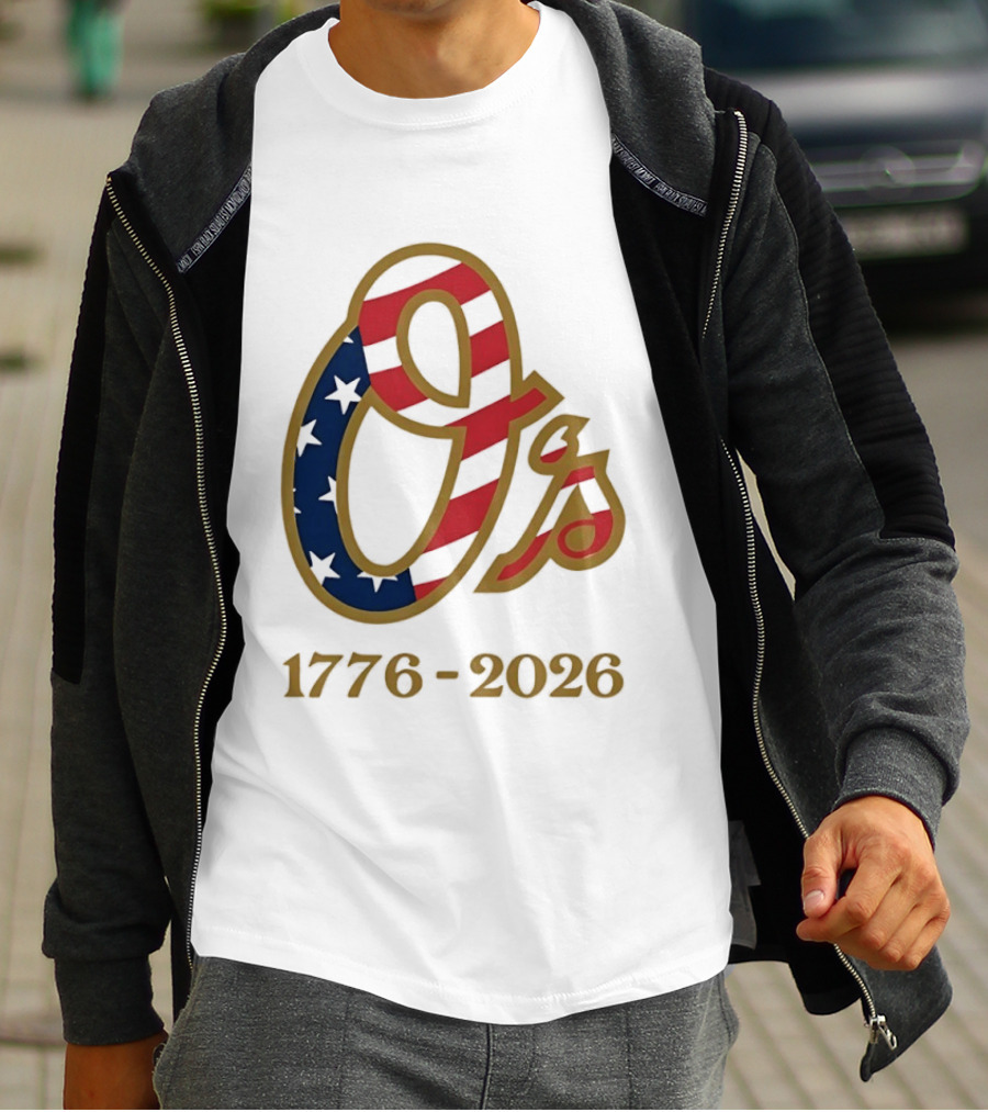 Baltimore Orioles MLB 1776 2026 250th Anniversary Fourth Of July Celebration T-Shirt
