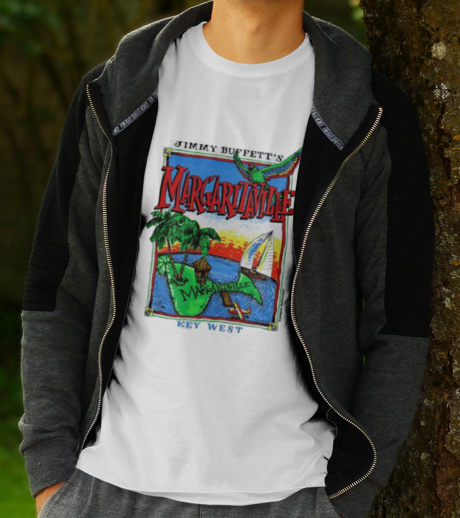 Jimmy Buffett's Margaritaville Key West Island Tropical Paradise Sailing Adventure T-Shirt