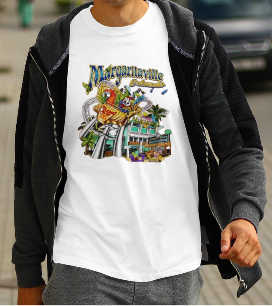 Margaritaville Orlando Volcano Blow It's 5 O' Somewhere T-Shirt