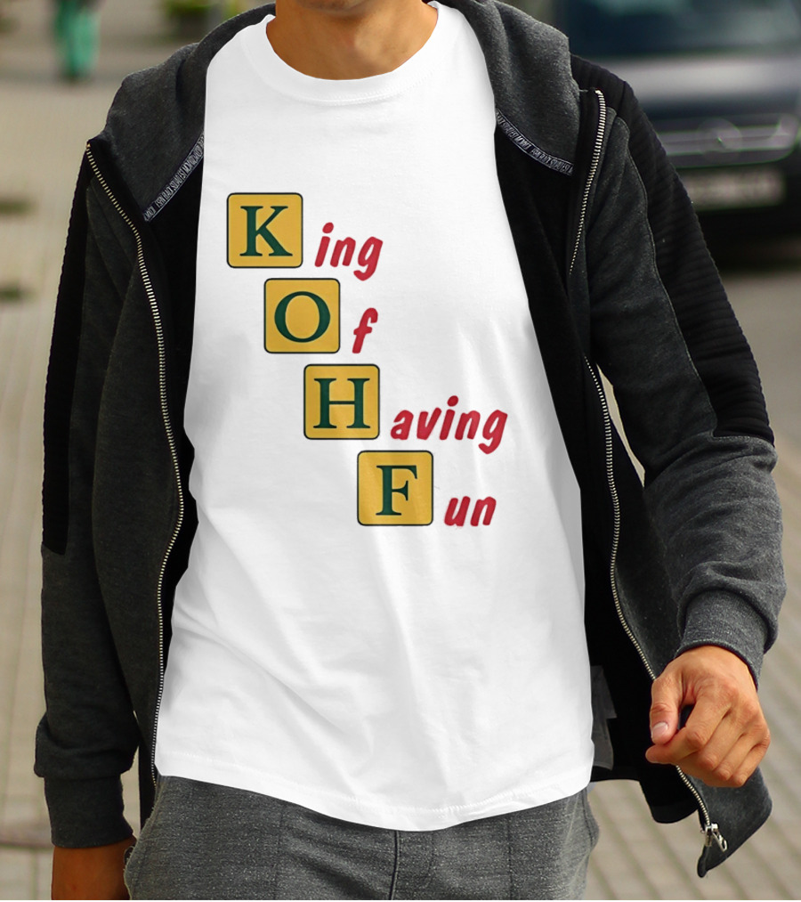 King Of Having Fun KOHF Acrostic Blocks T-Shirt