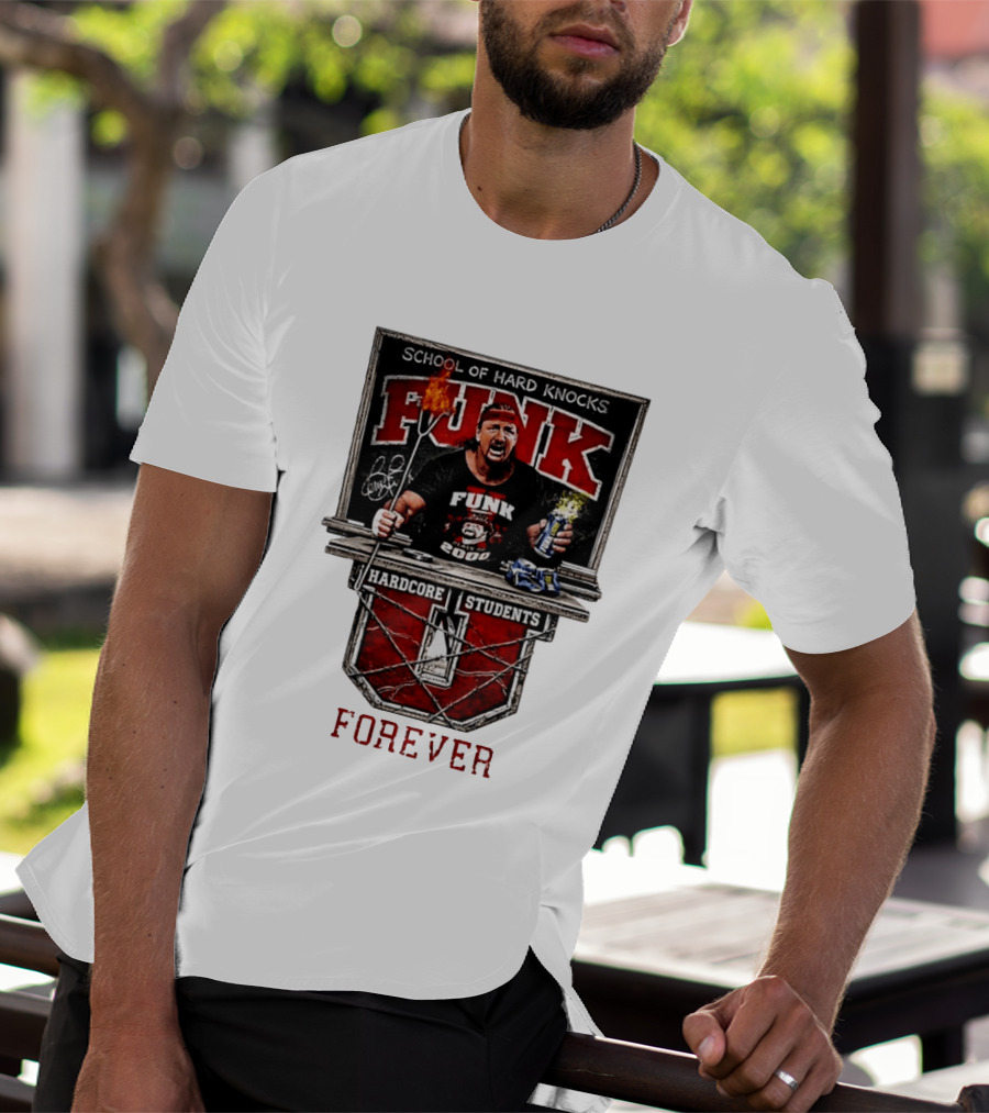 Terry Funk Hardcore Students School Of Hard Knocks Forever T-Shirt