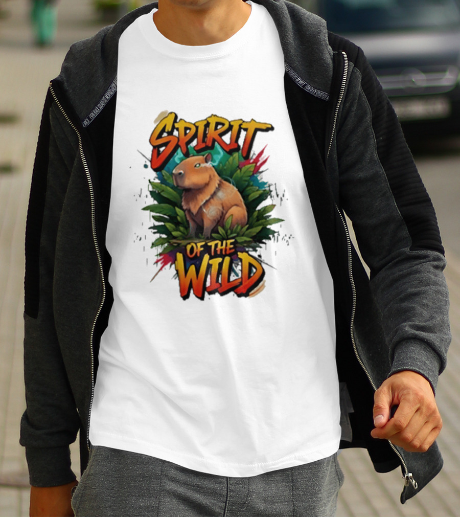 Spirit Of The Wild Capybara Nature Adventure T-Shirt