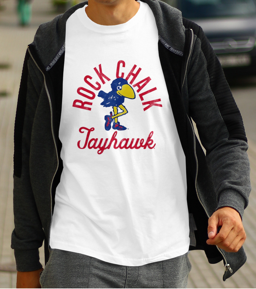 Rock Chalk Jayhawk Kansas Jayhawks Vintage Team Spirit T-Shirt