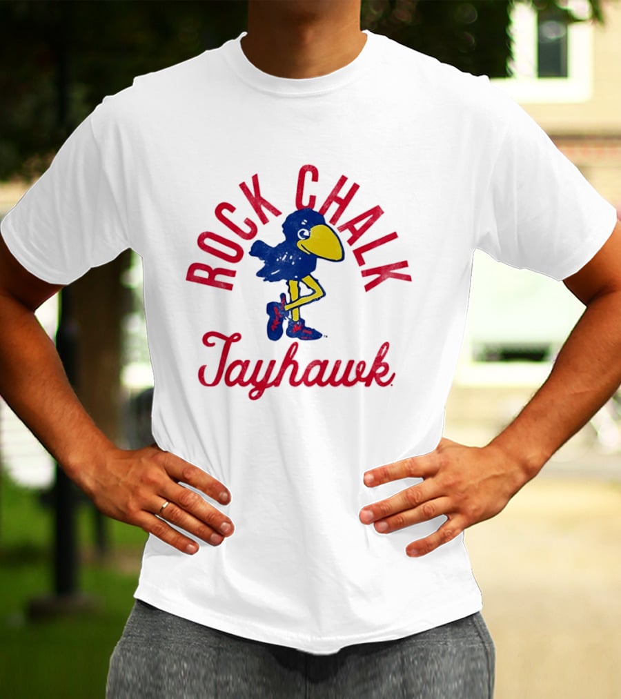 Rock Chalk Jayhawk Kansas Jayhawks Vintage Team Spirit T-Shirt