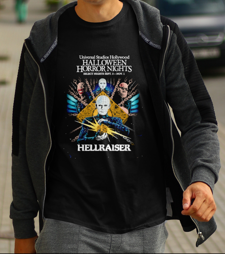 Universal Studios Hollywood Halloween Horror Nights Hellraiser Sept 8 Nov 1 T-Shirt