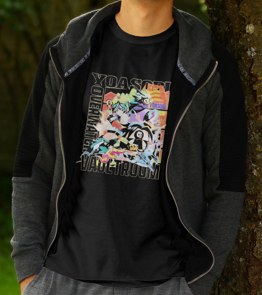 Yoasobi Over Vaultroom Kiriko Genji Pachimari Anime T-Shirt