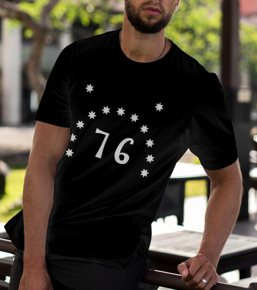 Philadelphia 76ers 76 Seven Pointed Stars Basketball T-Shirt