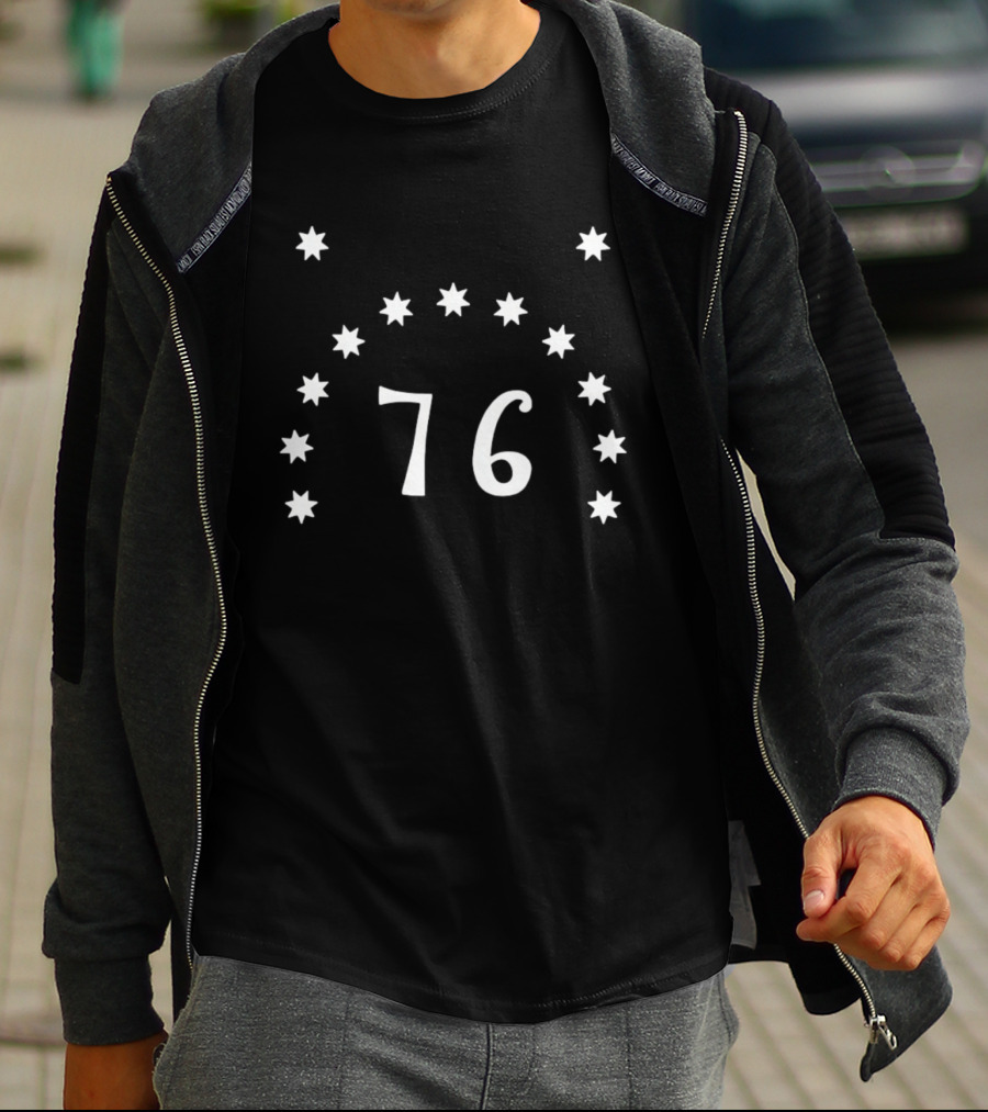 Philadelphia 76ers 76 Seven Pointed Stars Basketball T-Shirt