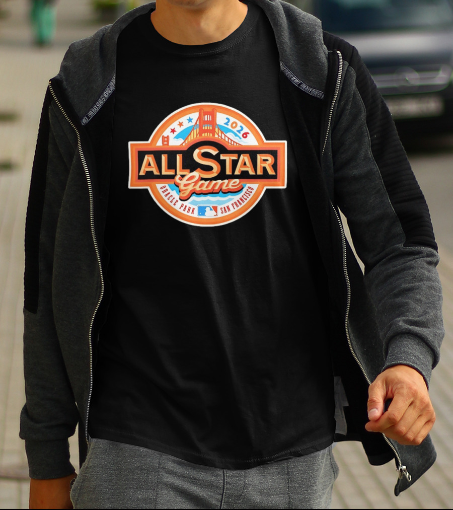 2026 MLB All Star Game Oracle Park San Francisco Golden Gate Bridge T-Shirt
