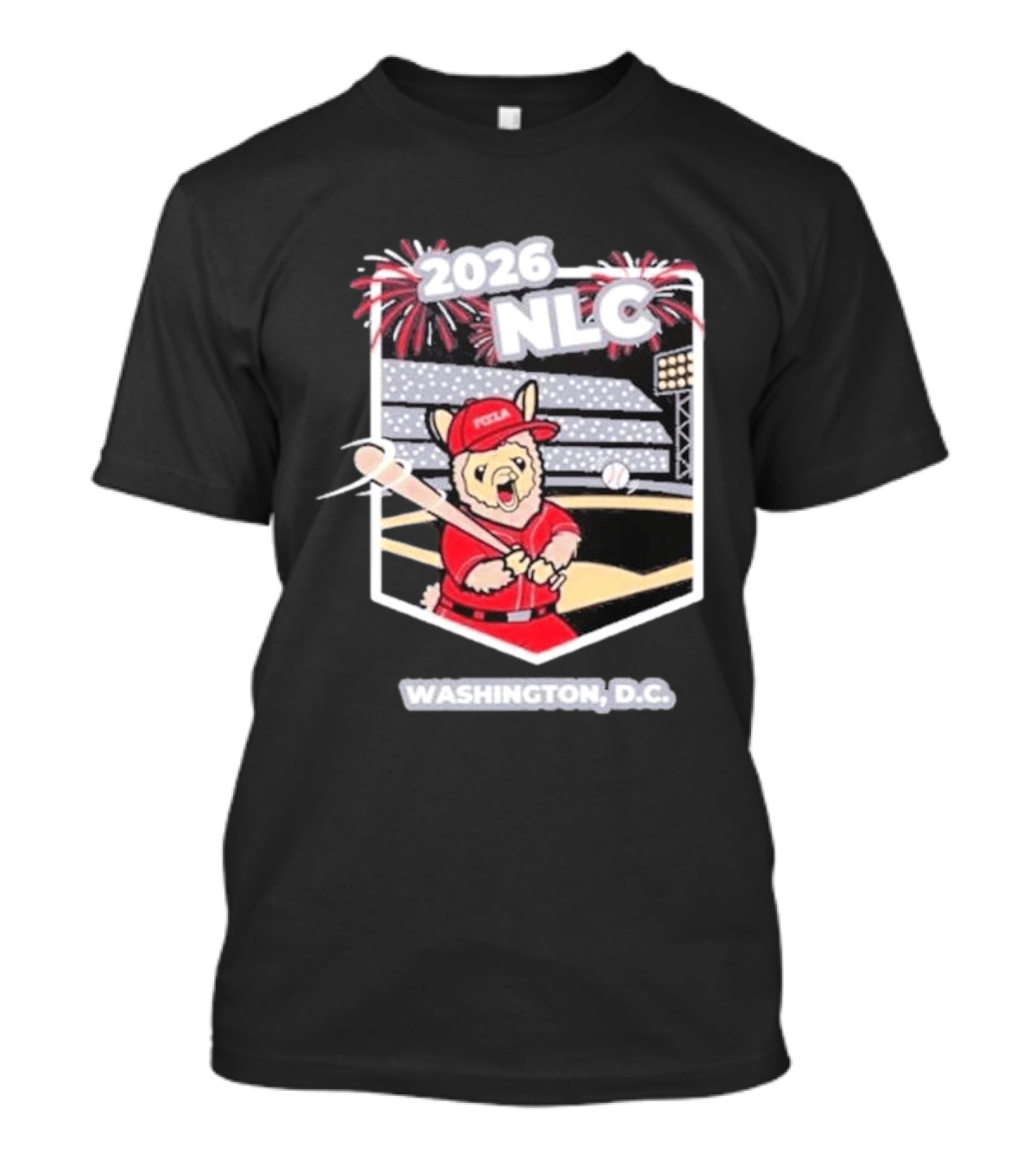 2026 NLC Baseball Llama Stadium Washington DC T-Shirt