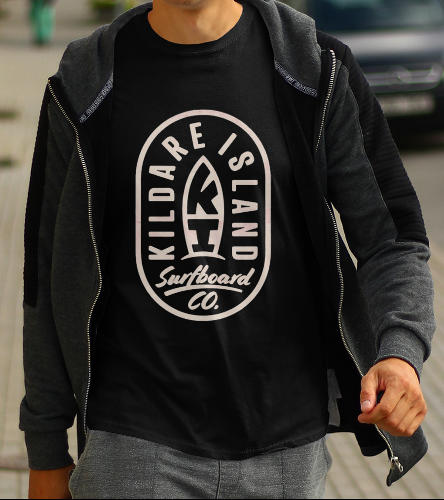Kildare Island Surfboard Co Classic Vintage Surf T-Shirt