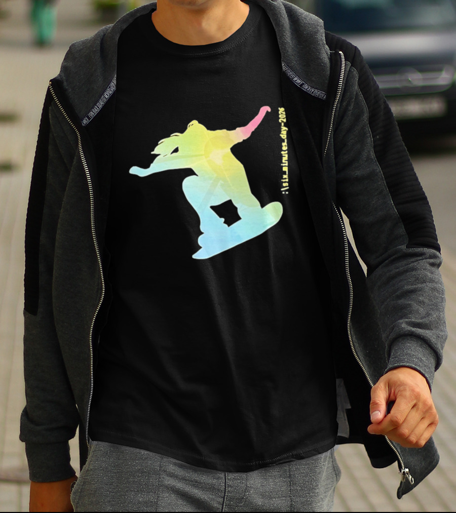 Six Minutes Day 2026 Snowboarding Snowboarder T-Shirt