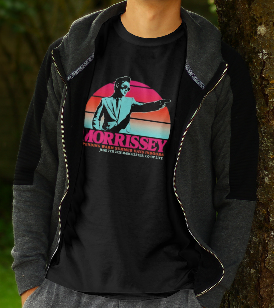 Morrissey Warm Summer Days June 7th 2025 Manchester CO OP Live T-Shirt