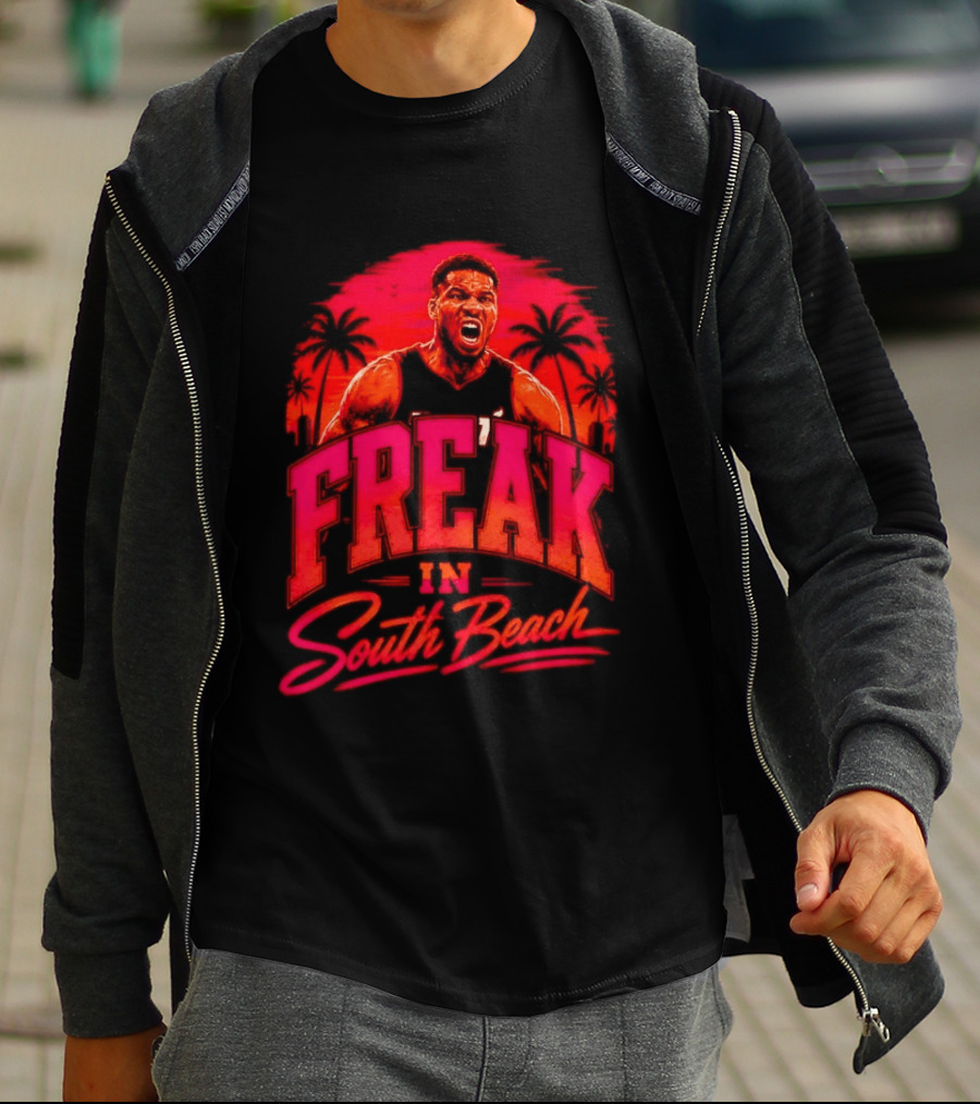 Freak Giannis Antetokounmpo In South Beach Miami Basketball T-Shirt
