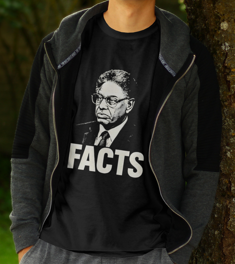 Thomas Sowell Facts Portrait Realism T-Shirt