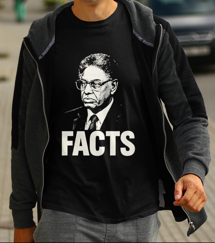 Thomas Sowell Facts Portrait Realism T-Shirt