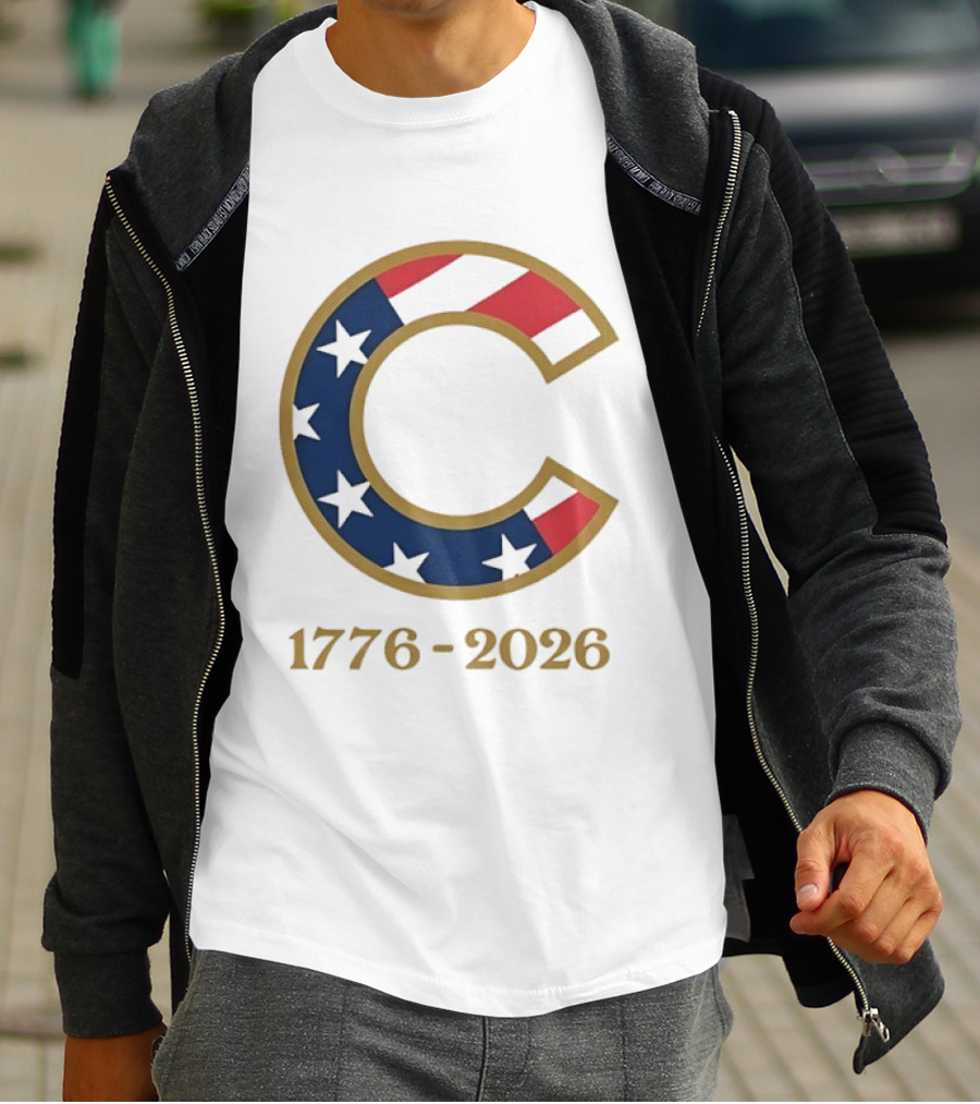 Chicago Cubs 1776 2026 Stars Stripes Fourth Of July MLB Anniversary T-Shirt