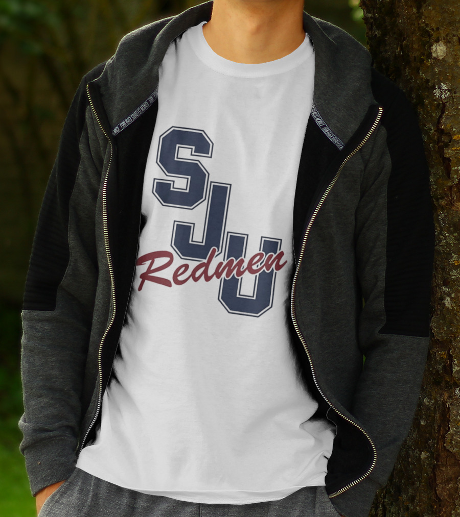 SJU Redmen Saint Johns University Vintage College Sports Memorabilia T-Shirt