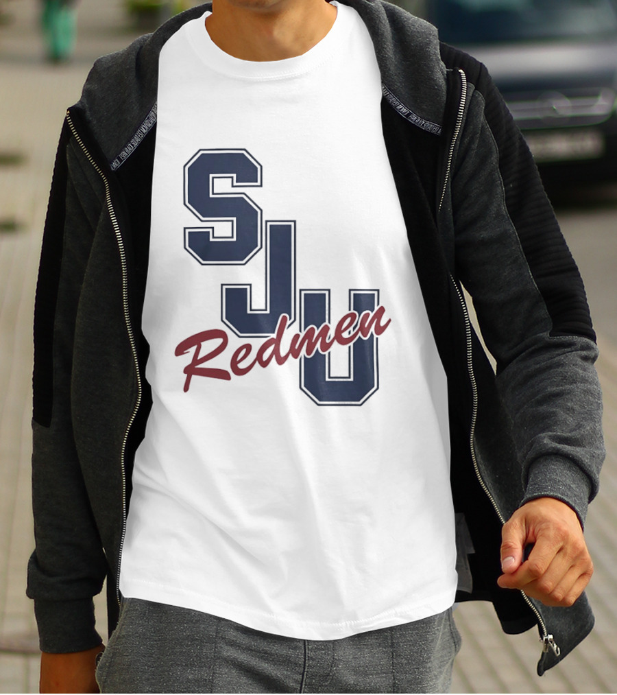 SJU Redmen Saint Johns University Vintage College Sports Memorabilia T-Shirt