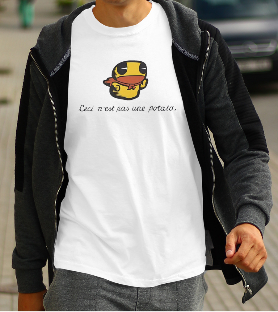 Duck Ceci N'est Pas Une Potato Magritte T-Shirt