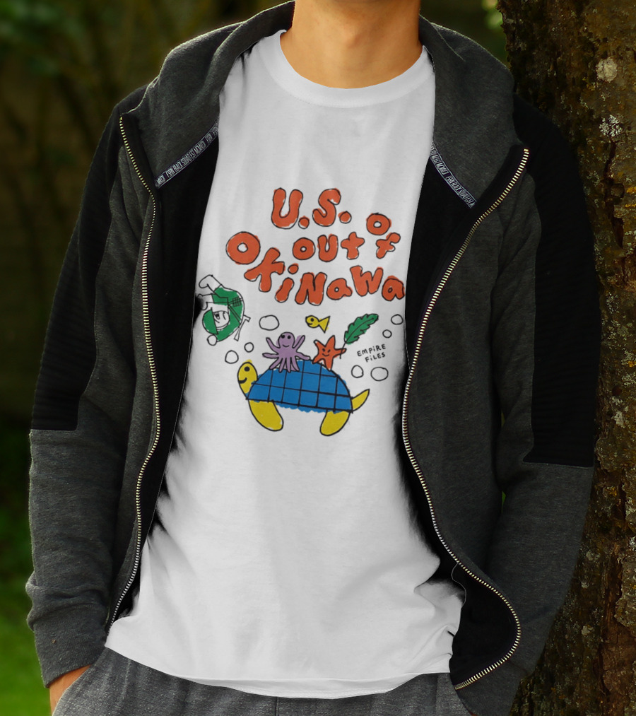 Empire Files U.S. Out Of Okinawa Turtle Octopus T-Shirt