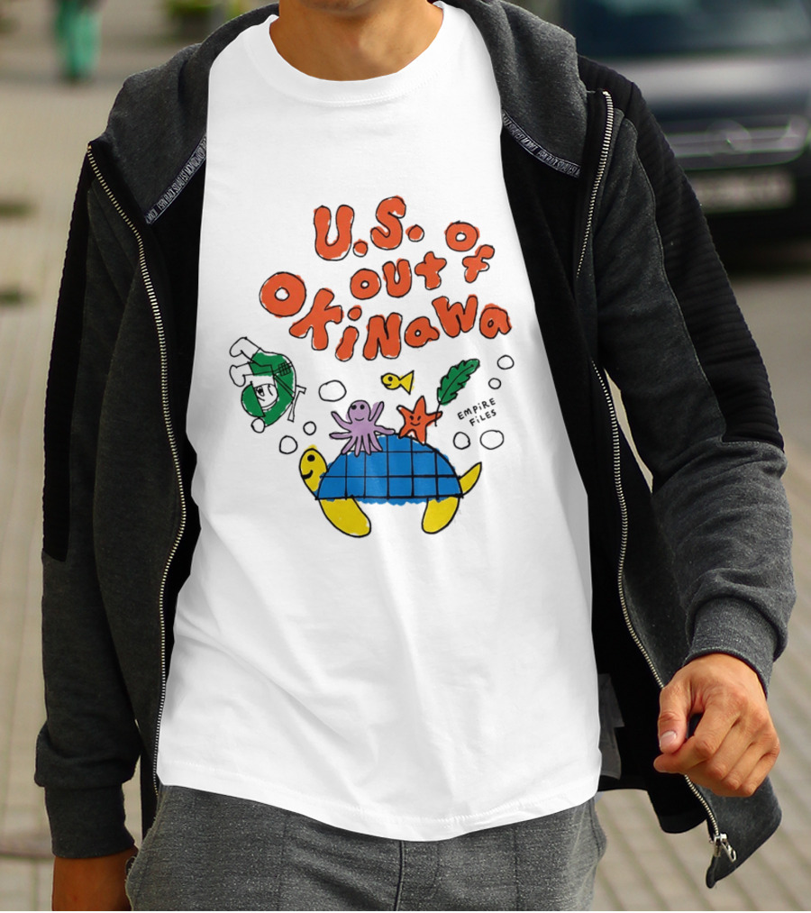 Empire Files U.S. Out Of Okinawa Turtle Octopus T-Shirt