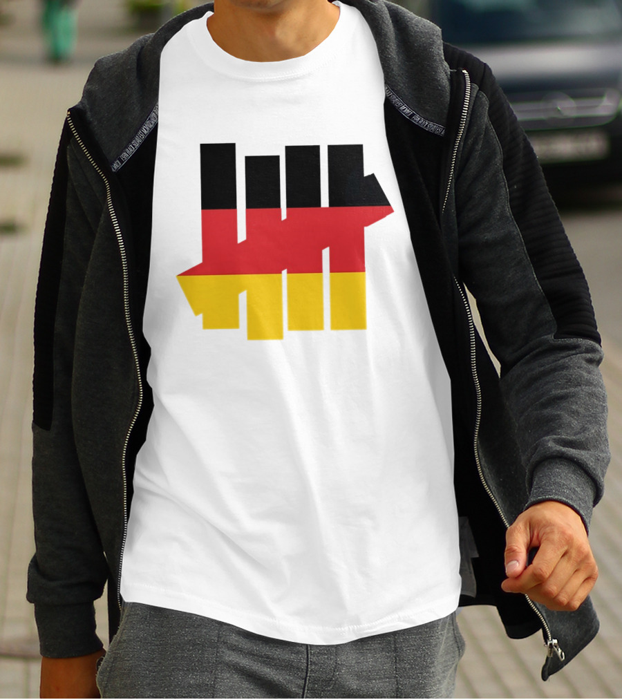 Germany Flag Undefeated Tally Marks Black Red Gold T-Shirt