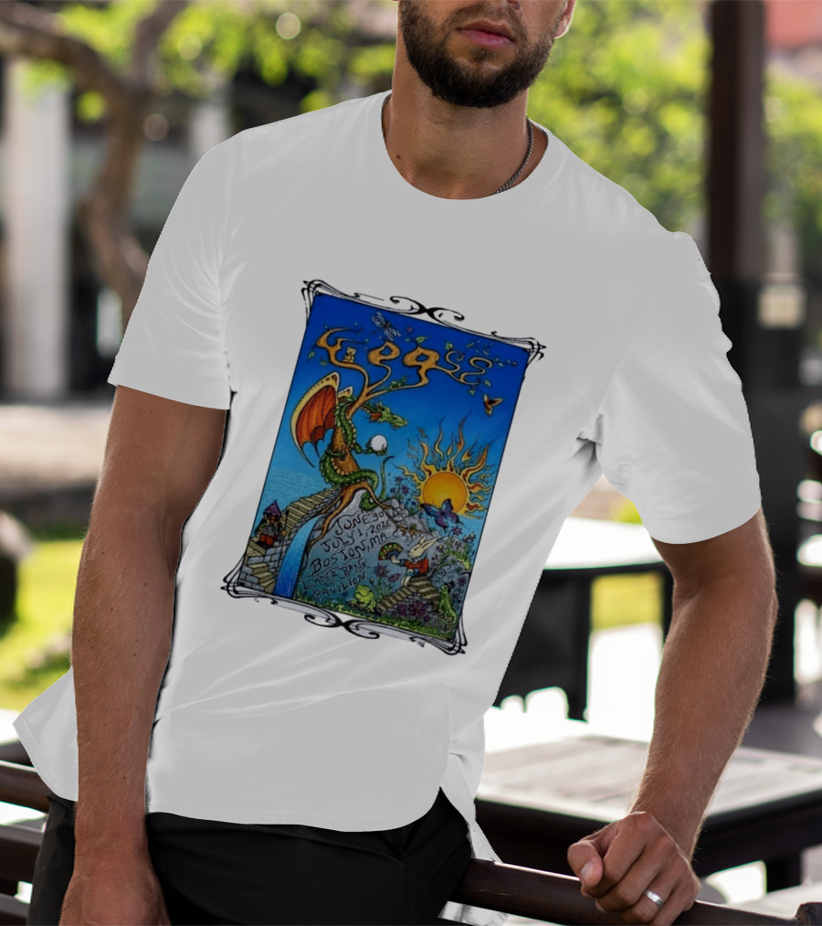 Goose July 2026 Boston Dragon Fantasy Art Leader Bank Pavilion T-Shirt