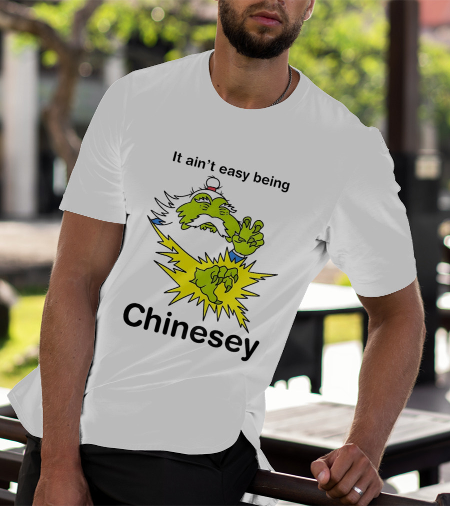 It Ain't Easy Being Chinesey Green Creature Martial Arts T-Shirt