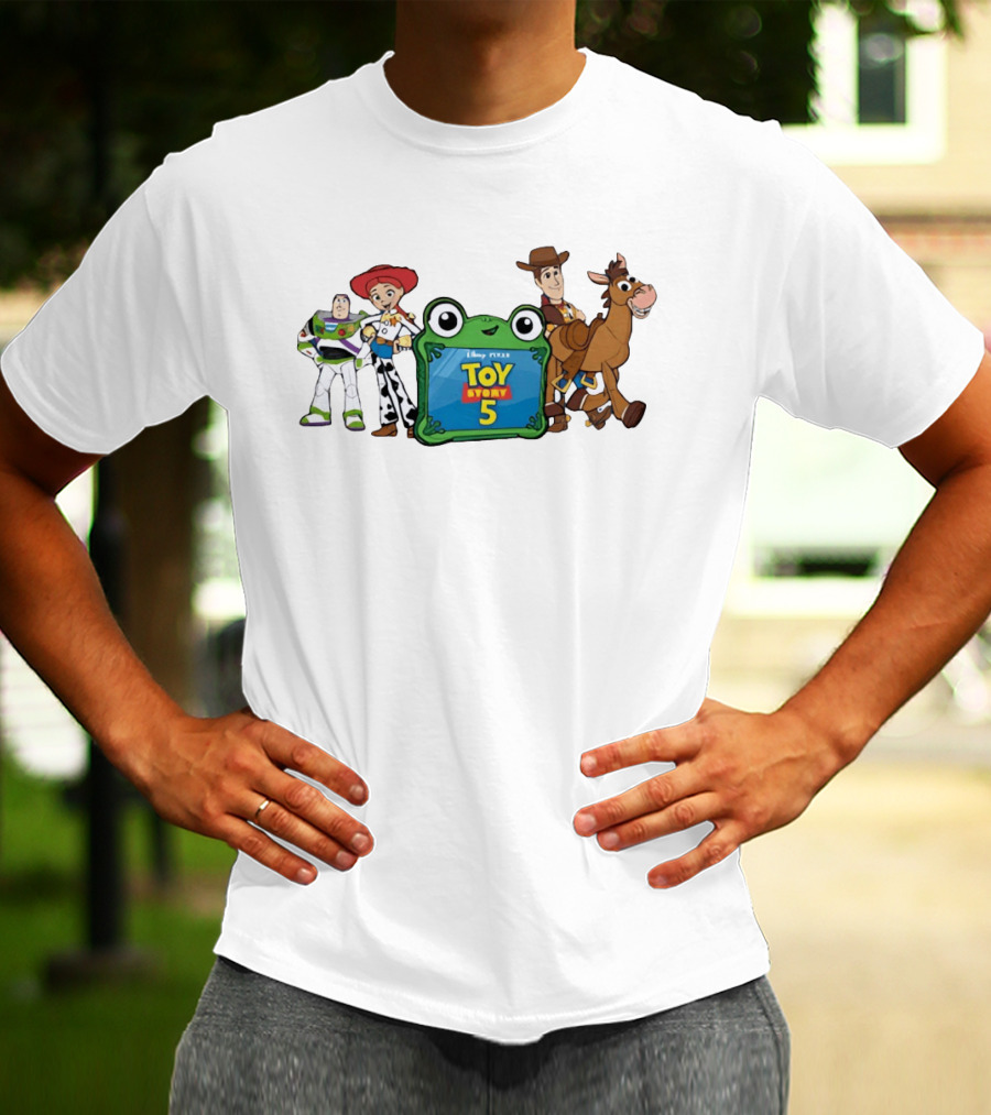 Toy Story 5 Jessie Buzz Woody Bullseye Disney Pixar Group T-Shirt