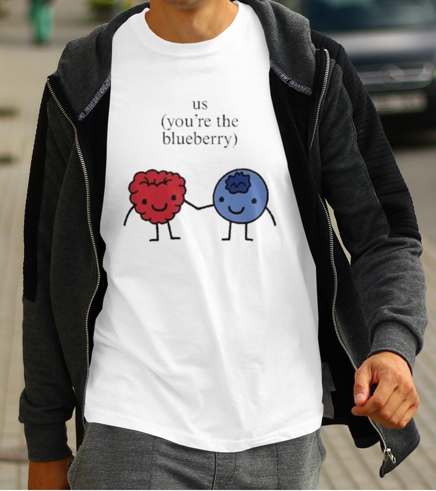 Us You're The Blueberry Cute Couple Raspberry Meme T-Shirt