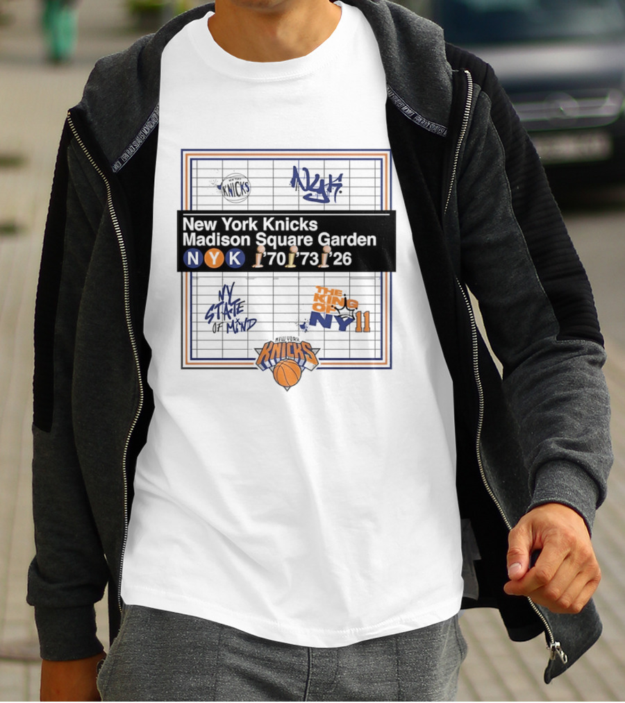 New York Knicks Madison Square Garden 1970 1973 2026 NY State Of Mind T-Shirt