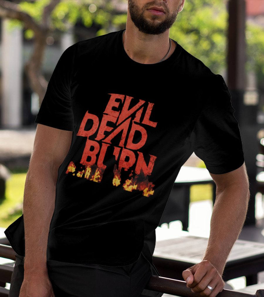 2026 Souheila Yacoub Evil Dead Burn Movie Fire Letters T-Shirt