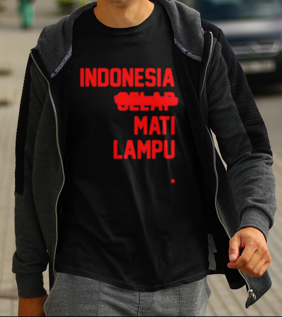 Indonesia Gelap Mati Lampu Blackout T-Shirt