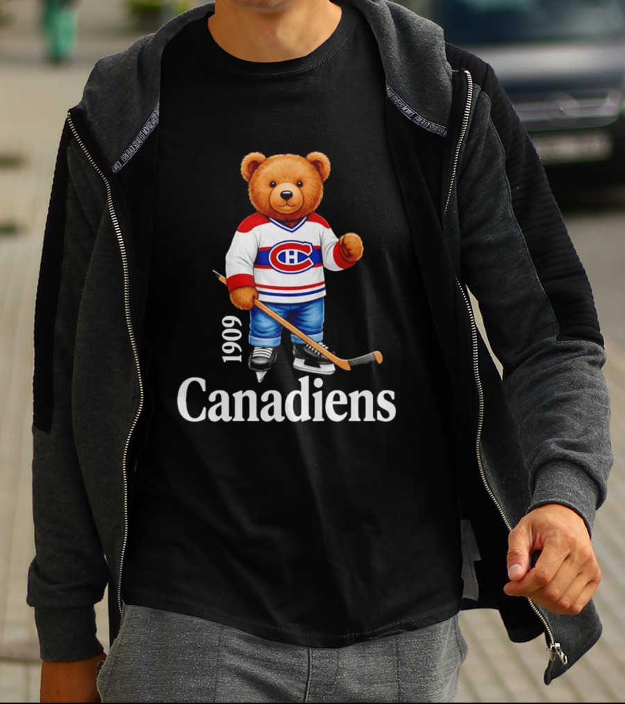 Montreal Canadiens 1909 Bear Hockey T-Shirt
