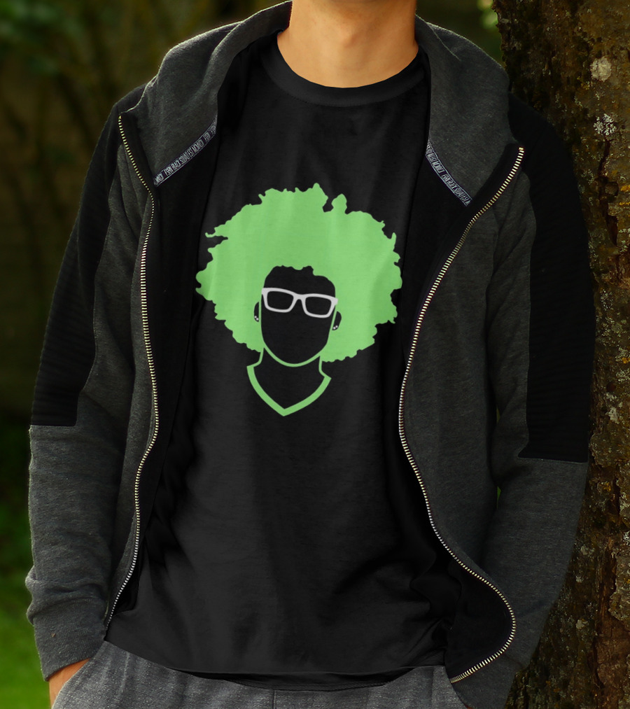Olivia Miles Neon Afro Glasses Outline Minnesota Lynx T-Shirt