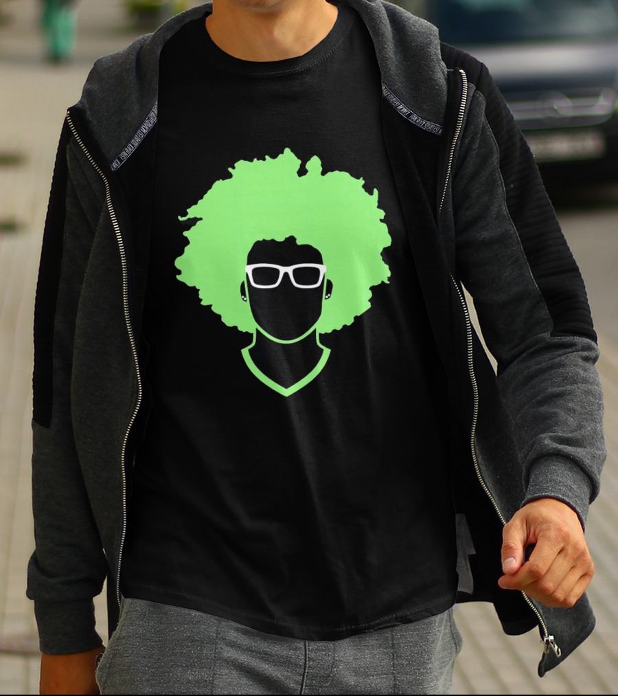 Olivia Miles Neon Afro Glasses Outline Minnesota Lynx T-Shirt
