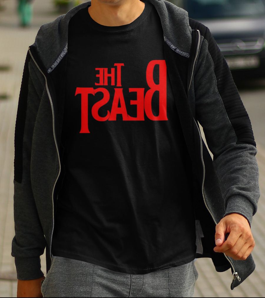 The Beast Bold Red Lettering T-Shirt