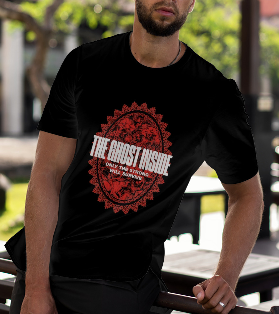 The Ghost Inside Only The Strong Will Survive Red Oval T-Shirt