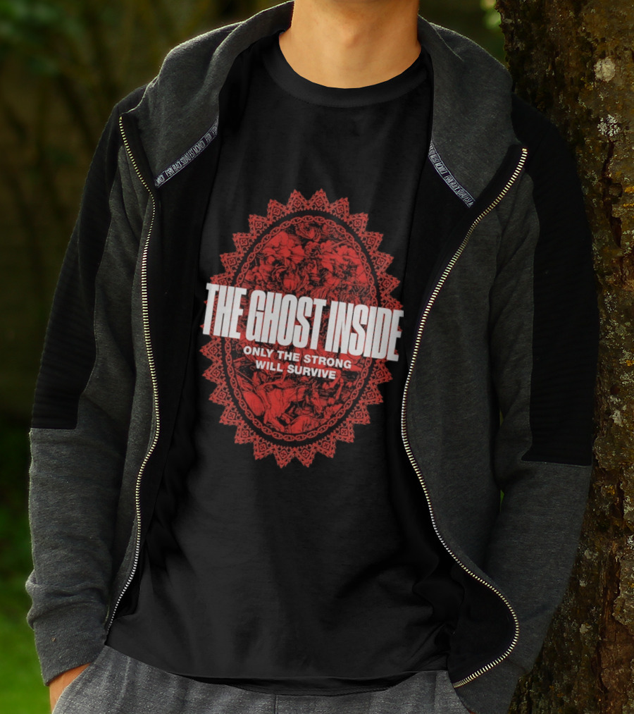 The Ghost Inside Only The Strong Will Survive Red Oval T-Shirt