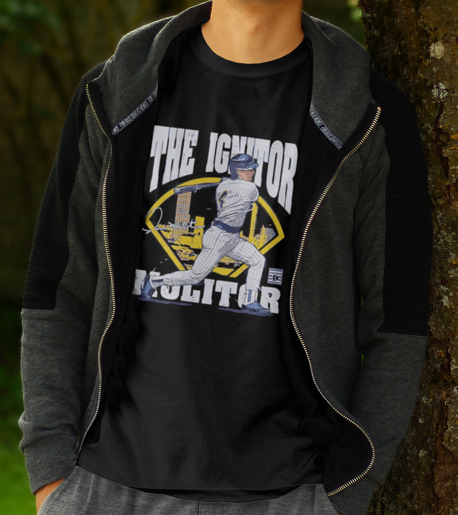 Paul Molitor The Ignitor Milwaukee Brewers HOF Baseball Legend T-Shirt