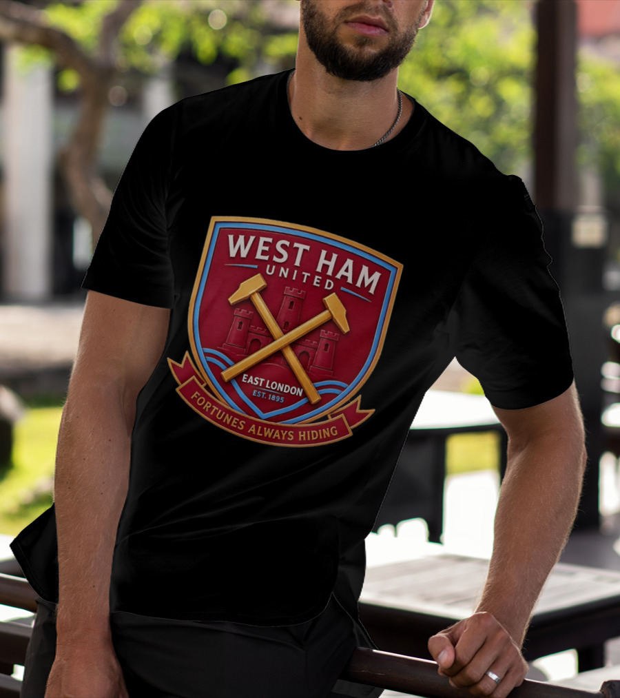 West Ham United East London Est 1895 Fortunes Always Hiding T-Shirt