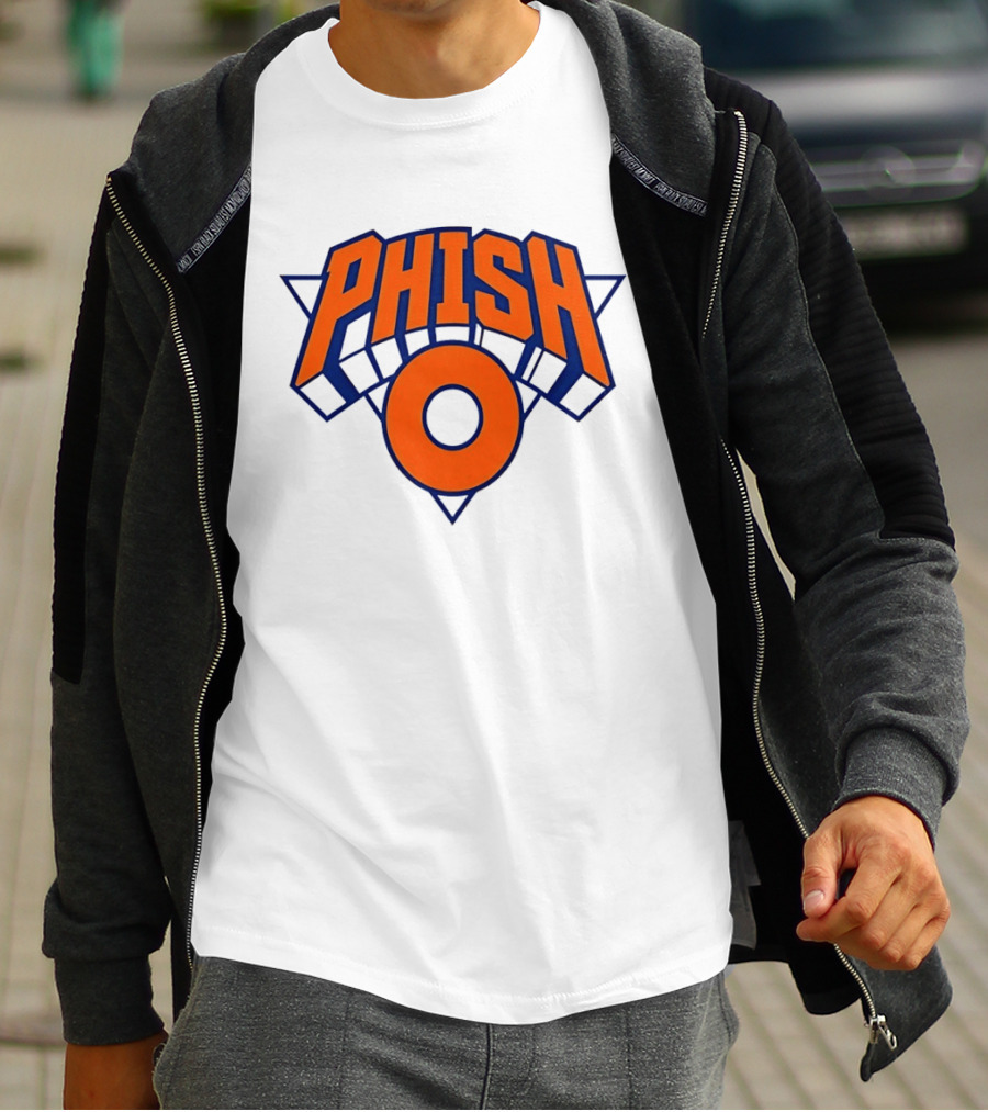 Phish New York Knicks NBA Basketball Triangle Circle T-Shirt