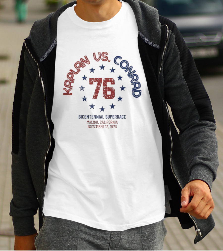 Kaplan Vs Conrad 76 Bicentennial Superrace Malibu California November 13 1976 T-Shirt