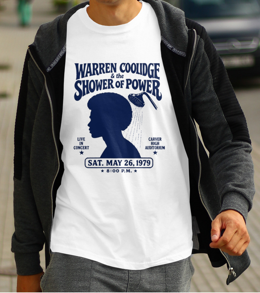 Warren Coolidge & The Shower Of Power Live In Concert Carver High Auditorium Sat May 26 1979 8:00 P.M. T-Shirt