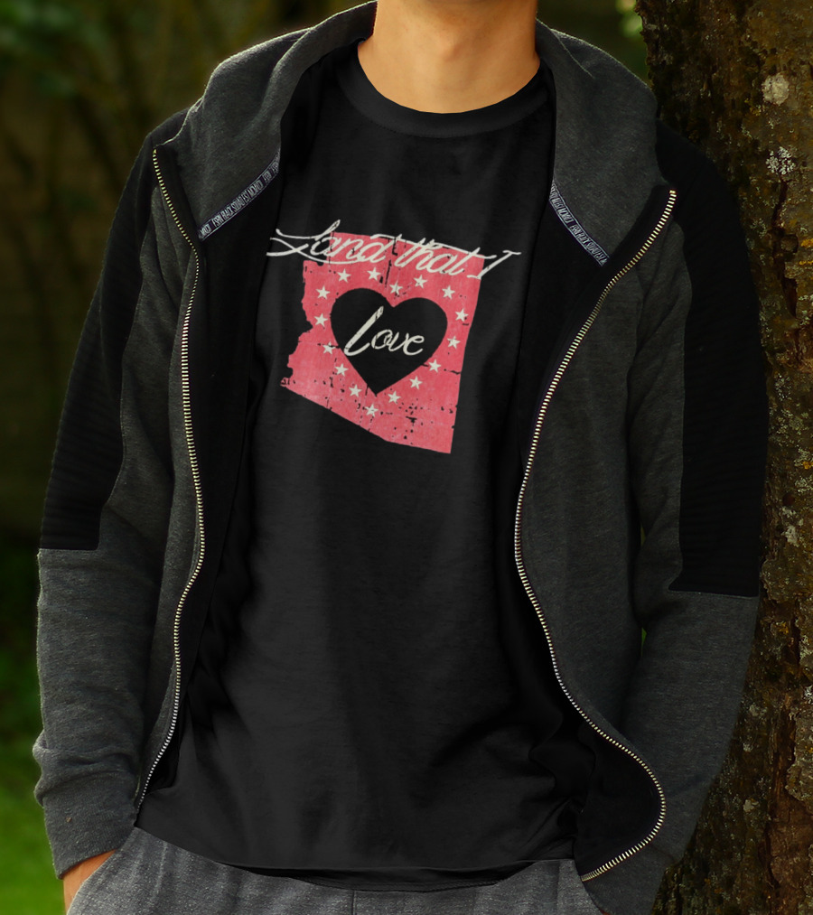 Arizona Land That I Love Heart Stars State T-Shirt