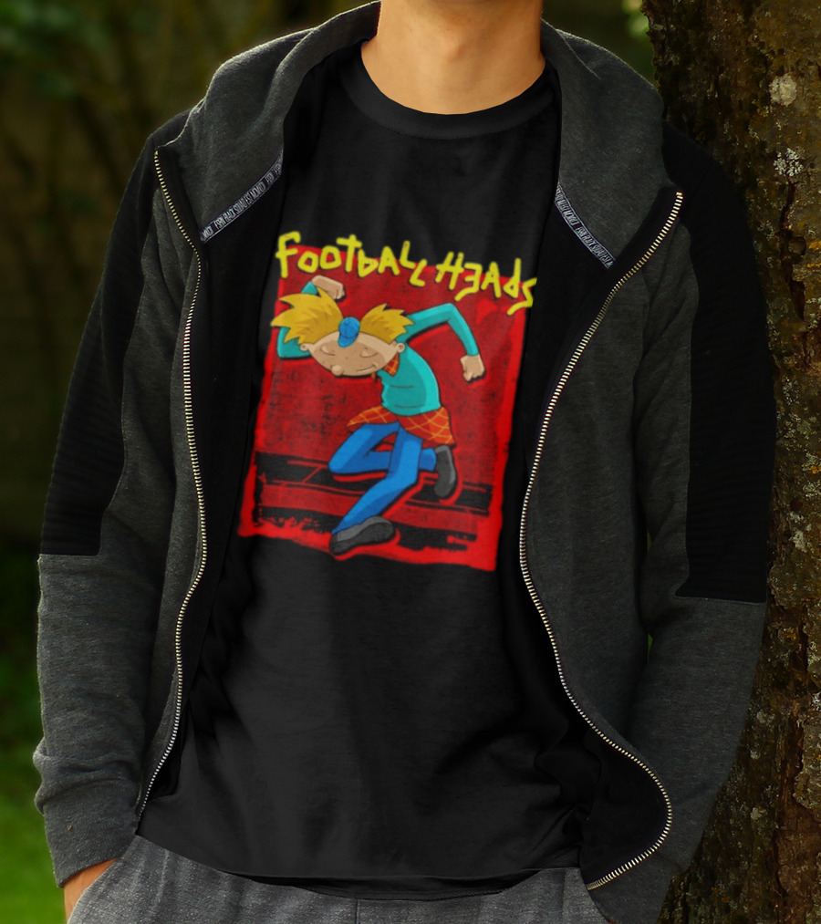 Hey Arnold Football Heads Nickelodeon Classic Cartoon T-Shirt